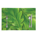 Green Oak Leaf Print Placemat