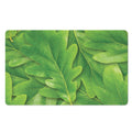 Green Oak Leaf Print Polyester Doormat