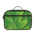 Green Oak Leaf Print Portable Lunch Bag