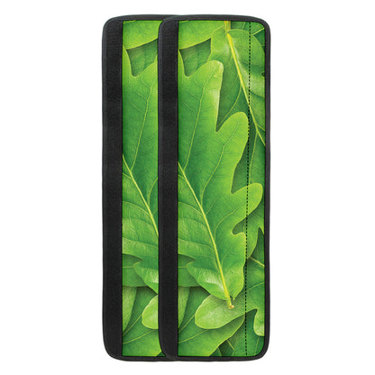 Green Oak Leaf Print Refrigerator Handle Covers