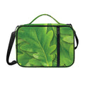 Green Oak Leaf Print Shoulder Strap Bible Bag