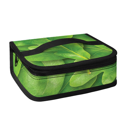 Green Oak Leaf Print Small Lunch Bag