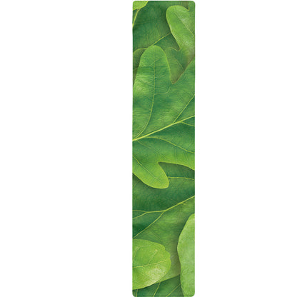 Green Oak Leaf Print Table Runner