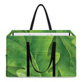 Green Oak Leaf Print Utility Tote Bag