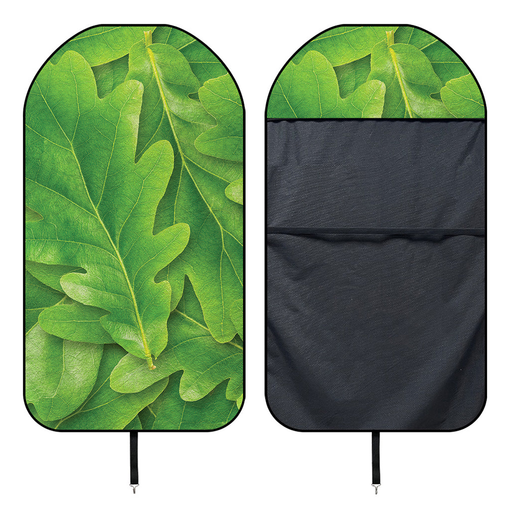 Green Oak Leaf Print Waterproof Car Seat Cover