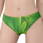 Green Oak Leaf Print Women's Panties