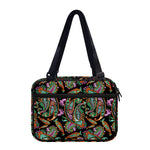 Green Orange And Pink Paisley Print Double Strap Bible Bag