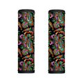 Green Orange And Pink Paisley Print Handle Covers
