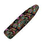 Green Orange And Pink Paisley Print Ironing Board Cover