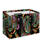 Green Orange And Pink Paisley Print Utility Tote Bag