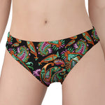 Green Orange And Pink Paisley Print Women's Panties