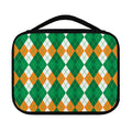 Green Orange And White Argyle Print Classic Bible Case