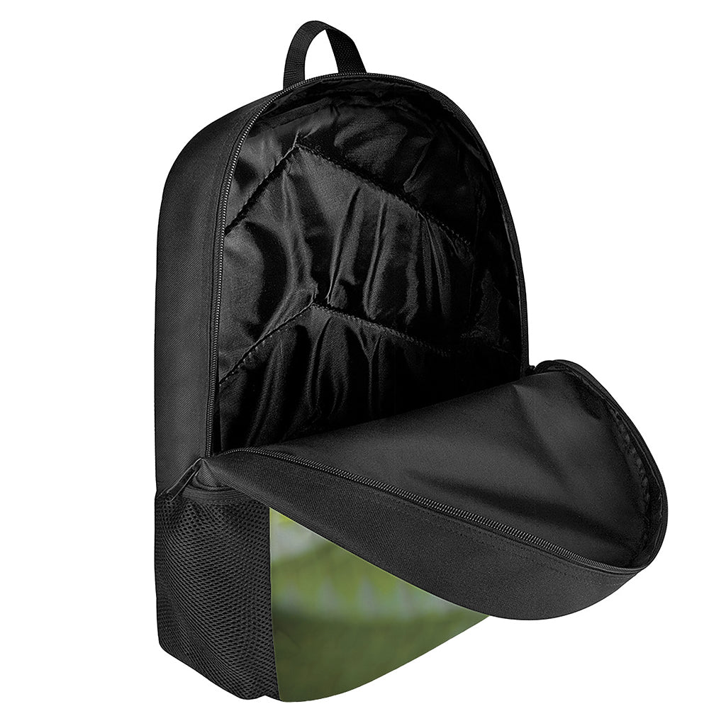 Green Pit Viper Print 17 Inch Backpack
