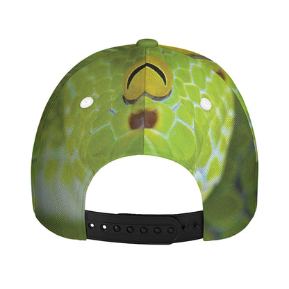 Green Pit Viper Print Baseball Cap