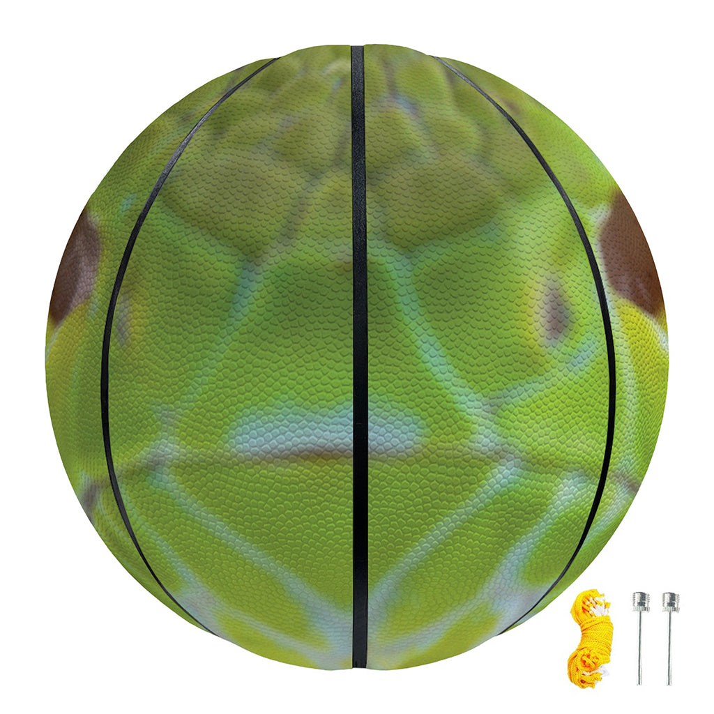 Green Pit Viper Print Basketball