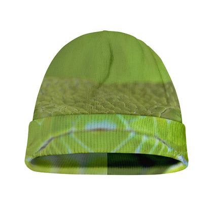 Green Pit Viper Print Beanie