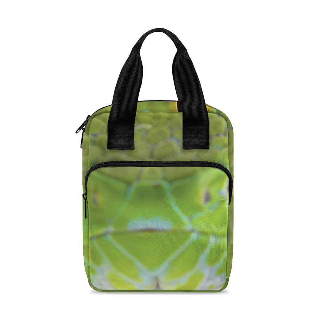 Green Pit Viper Print Bible Tote Bag