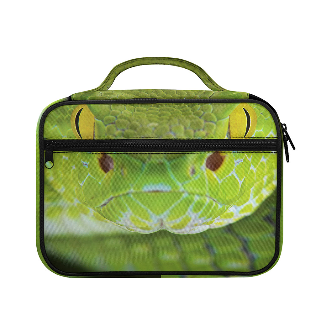 Green Pit Viper Print Briefcase Bible Bag