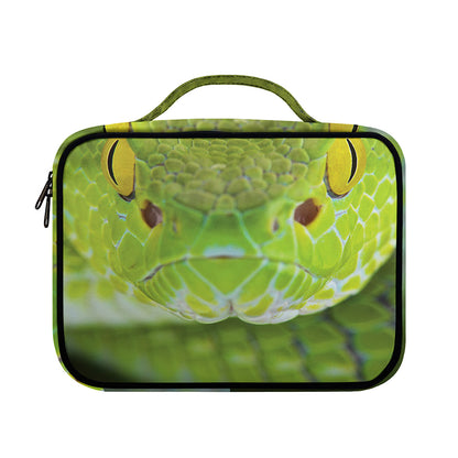 Green Pit Viper Print Briefcase Bible Bag