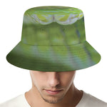 Green Pit Viper Print Bucket Hat