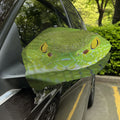 Green Pit Viper Print Car Side Mirror Covers