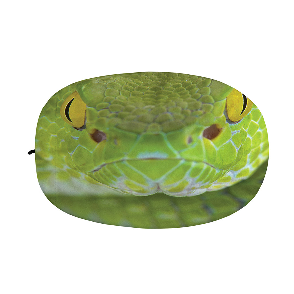 Green Pit Viper Print Car Side Mirror Covers