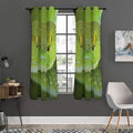 Green Pit Viper Print Grommet Curtain Panels