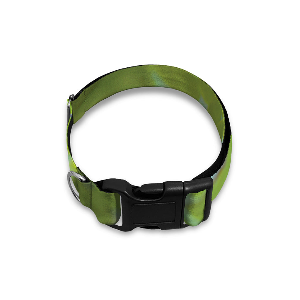 Green Pit Viper Print Dog Collar