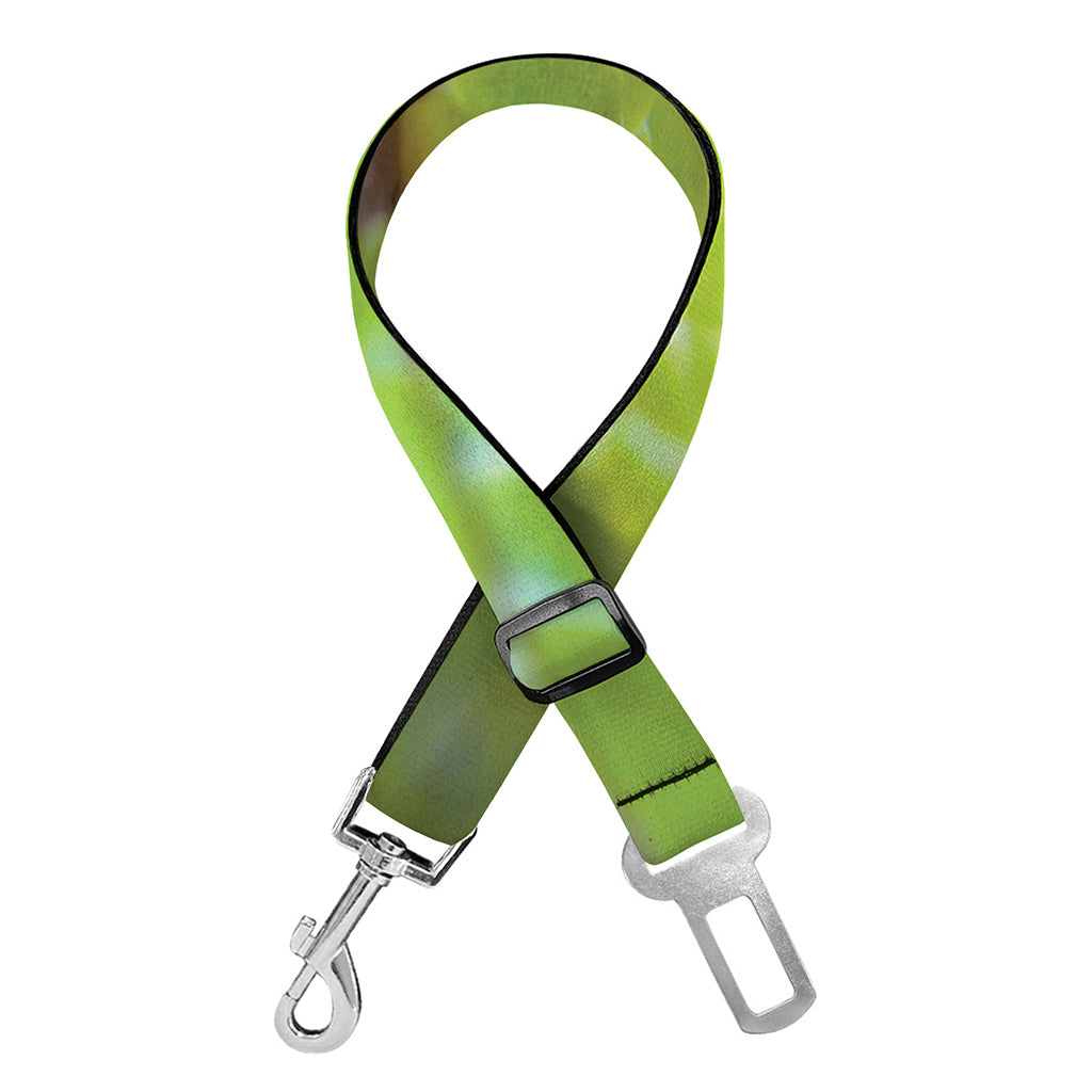 Green Pit Viper Print Dog Seat Belt