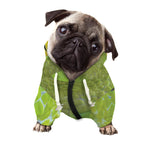 Green Pit Viper Print Dog Zip Up Hoodie