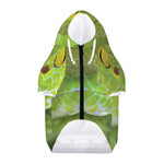 Green Pit Viper Print Dog Zip Up Hoodie