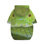 Green Pit Viper Print Dog Zip Up Hoodie