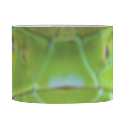 Green Pit Viper Print Drum Lamp Shade