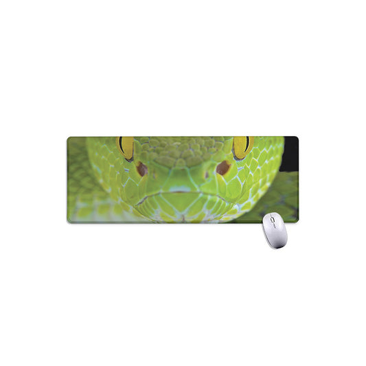 Green Pit Viper Print Extended Mouse Pad