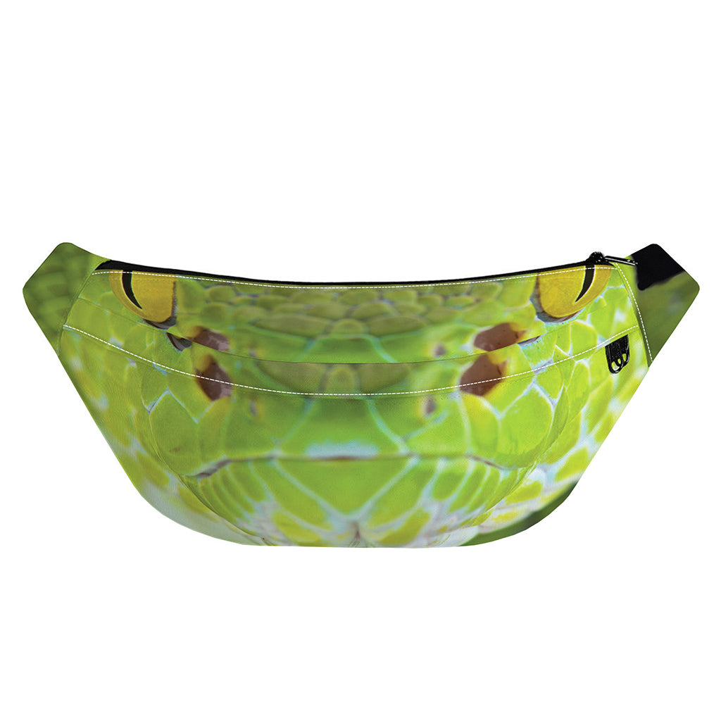 Green Pit Viper Print Fanny Pack