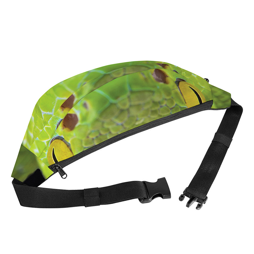 Green Pit Viper Print Fanny Pack
