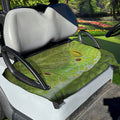Green Pit Viper Print Golf Cart Seat Cover