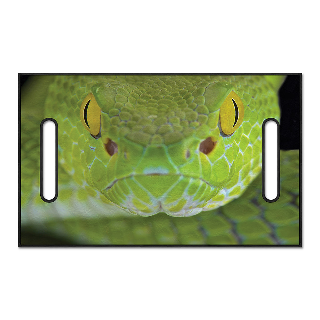 Green Pit Viper Print Golf Cart Seat Cover