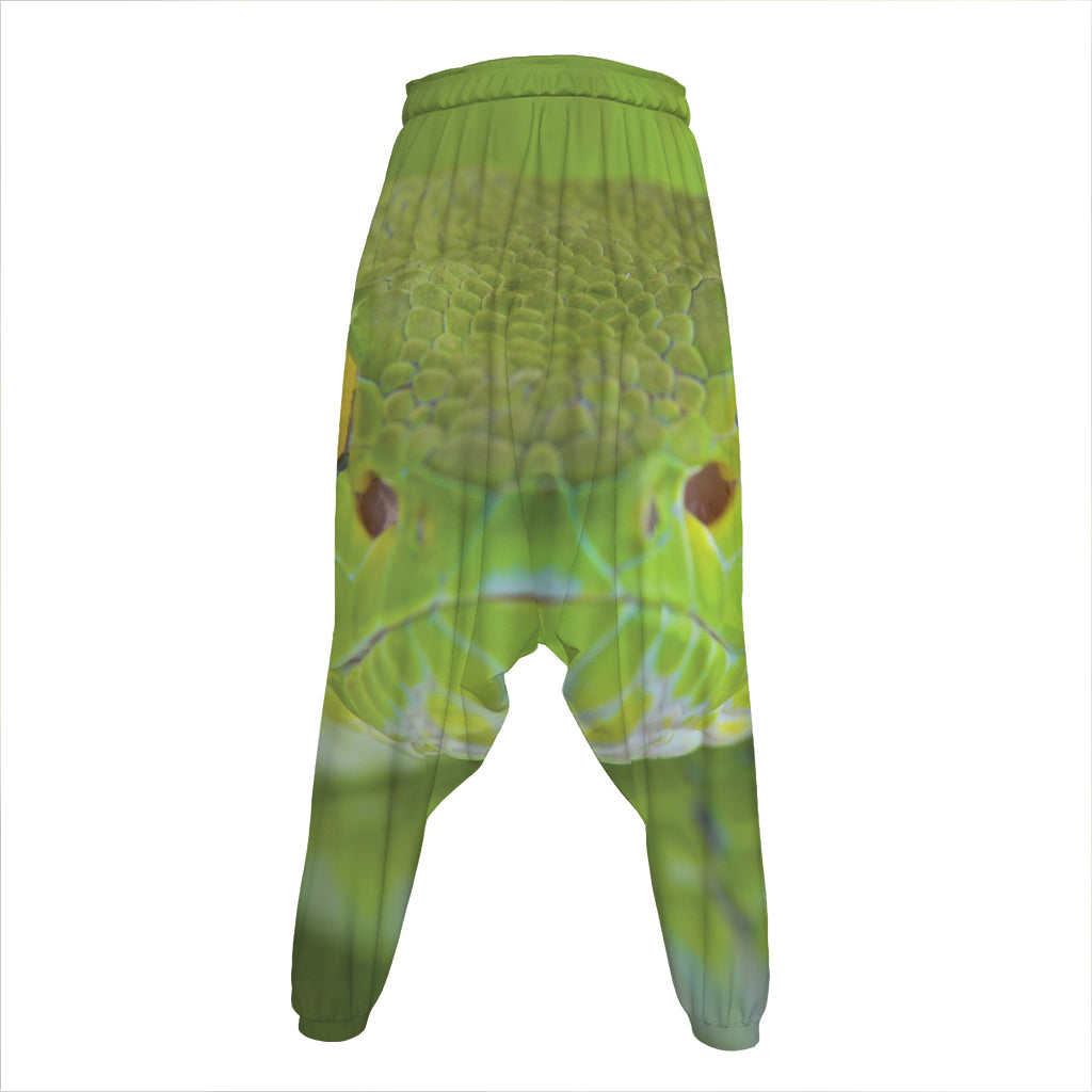 Green Pit Viper Print Hammer Pants