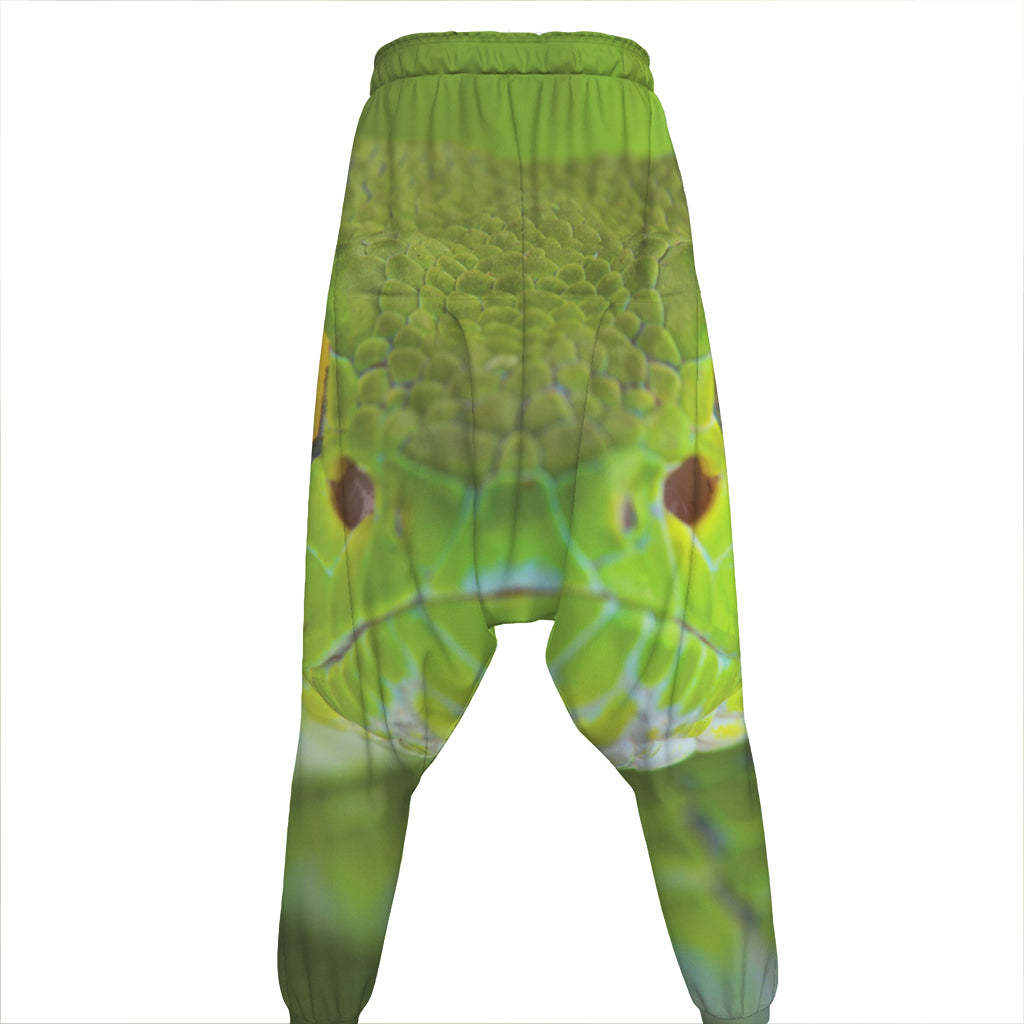 Green Pit Viper Print Hammer Pants