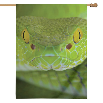 Green Pit Viper Print House Flag