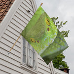 Green Pit Viper Print House Flag
