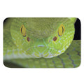 Green Pit Viper Print Indoor Door Mat