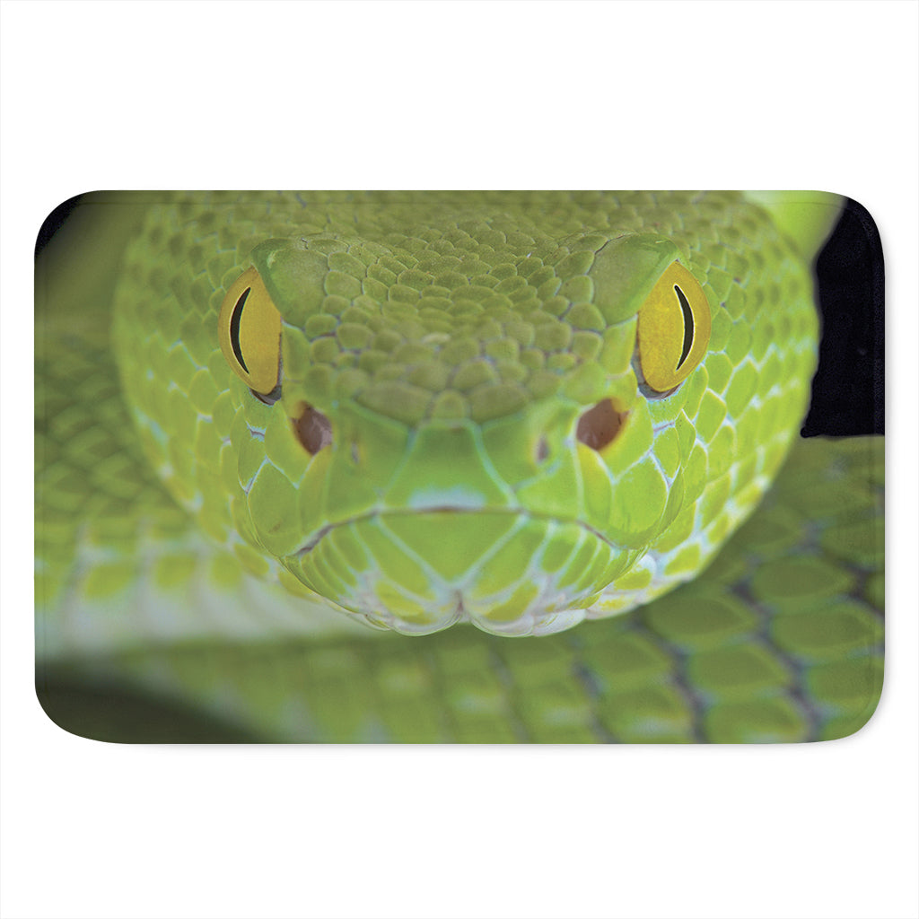 Green Pit Viper Print Indoor Door Mat