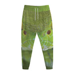 Green Pit Viper Print Jogger Pants