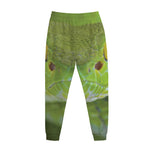 Green Pit Viper Print Jogger Pants