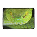 Green Pit Viper Print Kitchen Mat