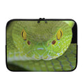 Green Pit Viper Print Laptop Sleeve