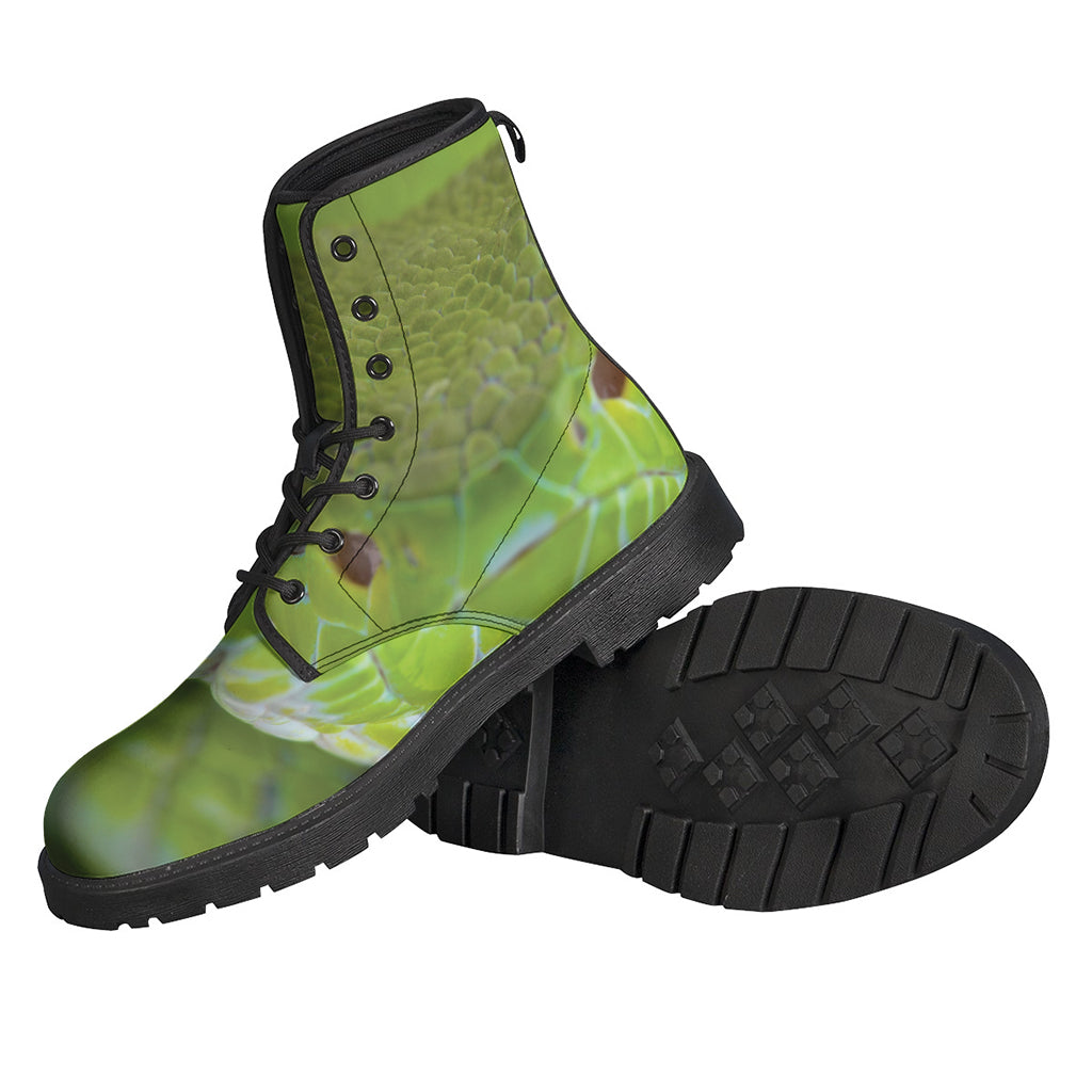Green Pit Viper Print Backpack