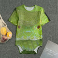 Green Pit Viper Print Men's Bodysuit